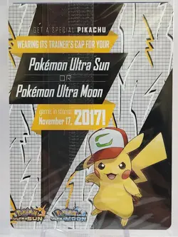 *SEALED* Pokemon Ash's Pikachu SM108 Sun & Moon Black Star Promo: I Choose You - Image 4