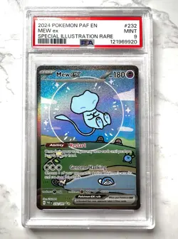 Pokemon ‘Bubble Mew’ ex #232 SIR Paldean Fates PSA 9 MINT - Image 1