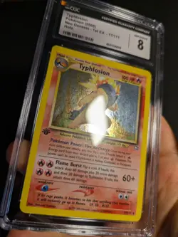 Pokemon Typhlosion 17/111 1st Edition Neo Genesis Holo Rare PSA/CGC 8 NM-MT! - Image 3