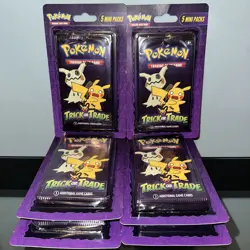 30x Pokemon TCG Trick Or Trade Mini Packs 2023 Halloween MJ Holding Bundles - Image 1