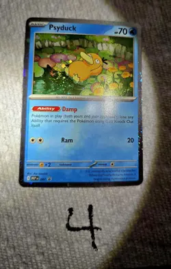 Pokemon Mega Evolution - Psyduck MEP #007 - Black Star Promo with Holo - SWIRL - Image 5