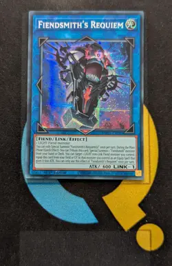 MP25-EN089 Fiendsmith's Requiem Prismatic Secret Rare 1st Edition YuGiOh Card - Image 1