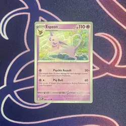 Pokemon Cards Espeon 086/197 Non Holo Obsidian Flames Mint Cards - Image 1