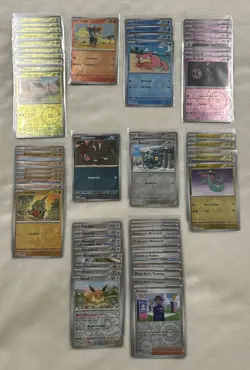 Pokemon Prismatic Evolutions (95) Card Reverse Holo Lot: Rare, Unc, Com, 👀 Pics - Image 1