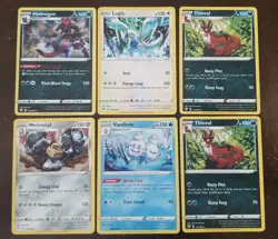 Pokemon TCG Lot Of 6 Non Holo Rare Cards Darkness Ablaze, Lugia, Hydreigon, more - Image 1