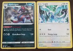 Pokemon TCG Lot Of 6 Non Holo Rare Cards Darkness Ablaze, Lugia, Hydreigon, more - Image 2