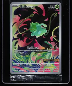 Bulbasaur 133/132 Illustration Rare STAMPED Promo Mega Evolution Pokemon Card - Image 1