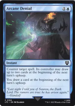 Arcane Denial C Commander: The Lord of the Rings: Tales of Middle-earth 184 NM - Image 1