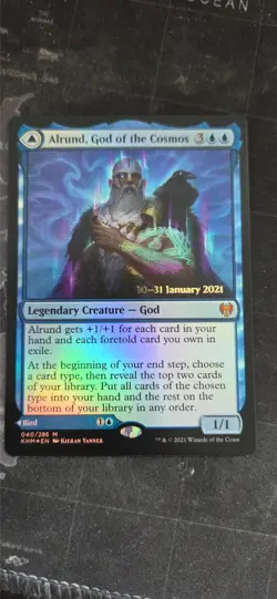 MtG Alrund, God of the Cosmos Prerelease Promo Foil - Image 1