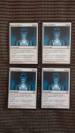 Magic: the Gathering / MtG Aura of Silence x4 Tenth Edition - Image 1