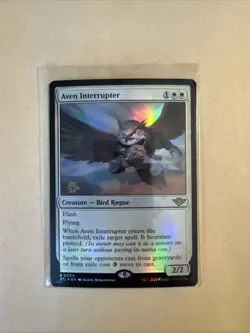 MTG Aven Interrupter PRE OTJ 0004 R NM Prerelease FOIL - Image 1