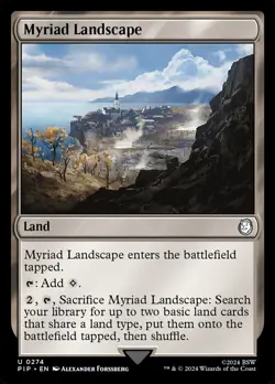 MTG Magic the Gathering Myriad Landscape (274/1189) Fallout LP - Image 1