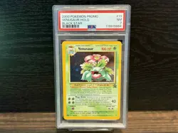 2000 Pokemon Promo VENUSAUR Holo Black Star Promo #13 WOTC PSA 7 NM - Image 1