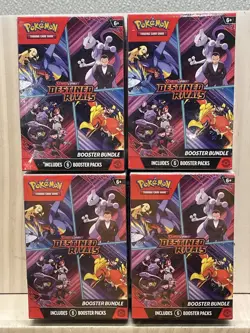 Pokemon TCG: Destined Rivals DRI SV10 Booster Bundle *Sealed* Lot of 4 - Image 1