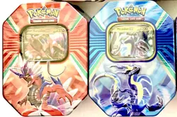 Pokemon Paldea Legends Tins (Lot of 2) Miraidon & Koraidom Sealed Packs New - Image 1