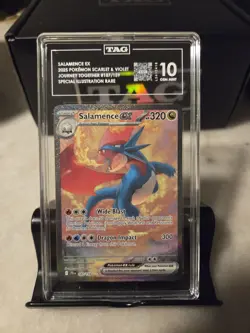 2025 Pokemon JTG EN Special Illustration Rare #187 Salamence Ex TAG 10 - Image 1