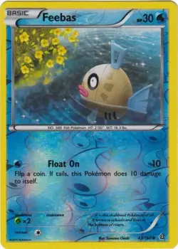 Feebas - 43/160 - Common - Reverse Holo NM, English Pokemon Primal Clash - Image 1
