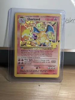 Pokemon TCG Charizard 4/102 Celebrations Classic Collection Holo Rare LP - Image 2