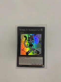 Yugioh Number 29: Mannequin Cat OP21-EN009 Super Rare Unlimited NM - Image 1