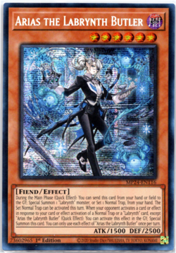 Arias the Labrynth Butler MP24-EN116 Prismatic Secret Rare - 1st Edition Yugioh - Image 1