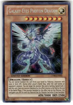 Yugioh Galaxy-Eyes Photon Dragon - CT08-EN003 - Secret Rare - Limited Edition NM - Image 1