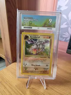 Aerodactyl Fossil Unlimited Holo Pokemon Card 1/62 ACE 9 *POP 1 Highest Graded* - Image 1