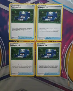 4X pokegear 174/202 Sword & Shield Pokemon TCG Card NM - Image 1