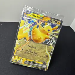 Pikachu Holiday Promo #063/193 : Cosmo Holo Pokemon Card : Snowflake sealed - Image 1
