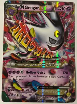 Mega Gengar EX Holo Black Star Promo Card XY166 XY - Image 1
