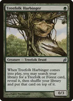 Treefolk Harbinger Lorwyn HEAVILY PLD Green Uncommon MAGIC MTG CARD ABUGames - Image 1
