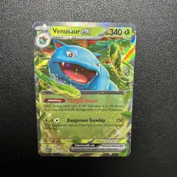 Venusaur ex 003/165 Scarlet & Violet 151 Double Rare Holo Pokemon TCG Card NM - Image 1