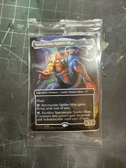 Magic The Gathering Marvel Legends Spectacular Spider-Man Promo Card Sealed - Image 1