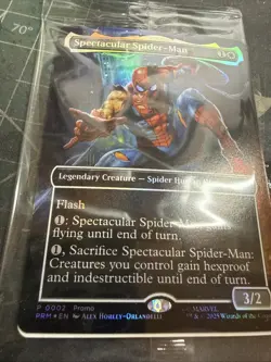Magic The Gathering Marvel Legends Spectacular Spider-Man Promo Card Sealed - Image 3