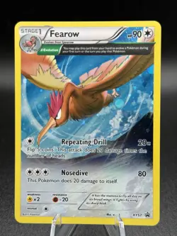 2015 Pokemon FEAROW Black Star Promo HOLO Foil Rare XY Series Set Card #XY57 - Image 1