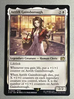 MTG / Aerith Gainsborough / FIN / #4 / Regular / Rare / NM - Image 1