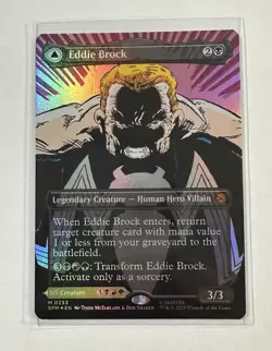 2025 Magic Marvel Spider-Man Eddie Brock M0233 Venom Mythic Borderless Foil - Image 1