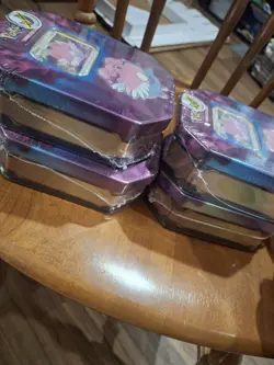 Pokemon 2019 Strong Bond Tin Blissey (3X), (1X) Gardevoir TCG Factory SEALED! - Image 2