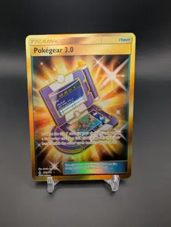 Pokegear 3.0 Gold Secret Rare Unbroken Bonds 233/214 Pokemon 2019 TCG NM 3 - Image 1