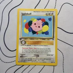 Pokemon TCG Igglybuff Neo Discovery 40/75 Regular 1st Edition Uncommon - Image 1