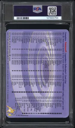 2002 POKEMON LEGEND COLL BOX TOPPER #S4 MEWTWO PSA 7 - Image 2