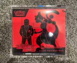 Pokemon Center ETB Destined Rivals Sealed With Acrylic Case - Image 1