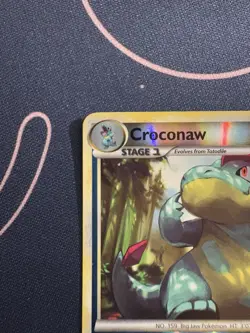 Croconaw 38/123 Pokemon 2010 HeartGold & SoulSilver Reverse Holo MP - Image 5