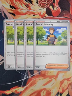 Brock's Scouting 146/159 x4 - 4x Trainer Playset Pokemon S&V Journey Together - Image 1