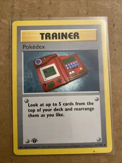 Pokemon TCG Pokedex Base Set 87/102 1st Edition Never Played Near Mint - Image 1