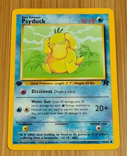 Psyduck # 65/82 Common 1.Edition Team Rocket 2000 Pokemon Englisch Mint Vintage - Image 1