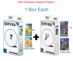 Lot 2 Pokemon Chinese 151 Surprise+ Hope Coin Collection 1 Each Box Set Randomly - Image 1