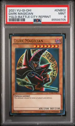 YuGiOh! Red Dark Magician • (ARKANA) •YGLD-ENB02 • Ultra Rare • PSA 9 - Image 1