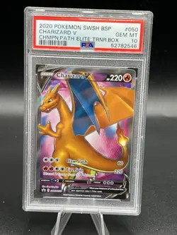 Charizard V SWSH050 SWSH: Sword & Shield Promo Cards Holo PSA 10 - Image 1