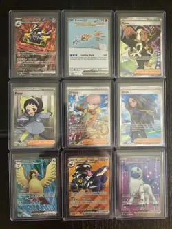 9x Obsidian Flames Full Art Illustration Rare Bundle Pokemon Card Bulk Joblot - Image 1