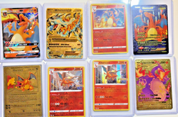 8 Card CHARIZARD HOLO Lot POKEMON TCG Rare Gold Trading Card Lot NM-MINT Zard - Image 1